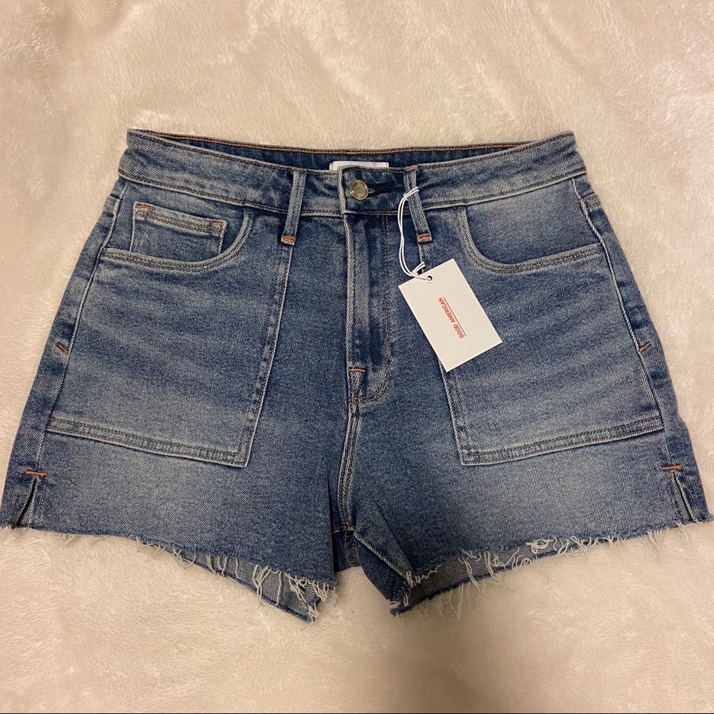 NWT Good American Jean Shorts